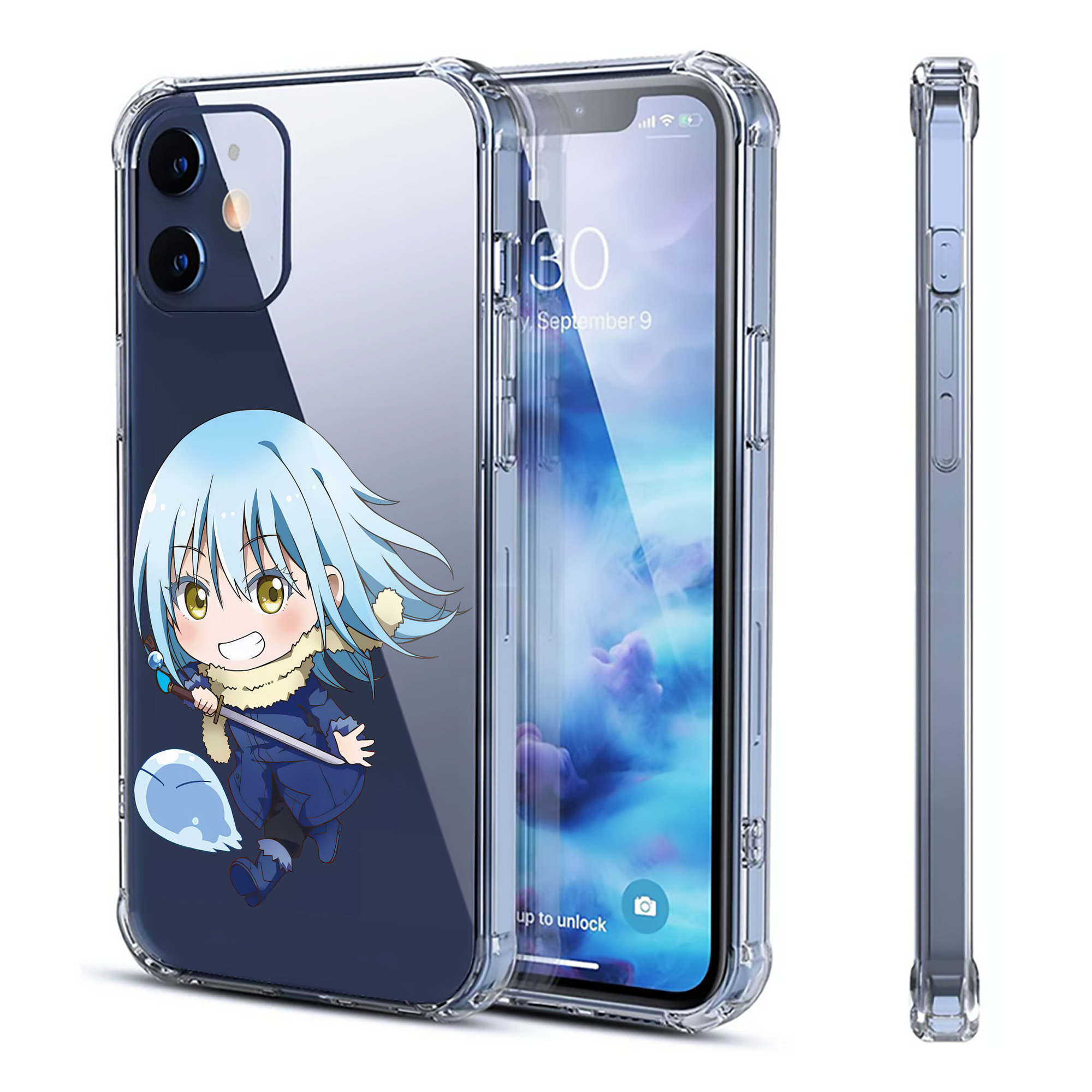 （画像用） 転スラ Regarding Reincarnated to Slime 【iPhone 12シリーズ対応】透明スマホケース（クリアソフトケース）